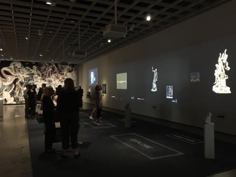 ArtLens Exhibition - Visitors exploring during Crash Party
