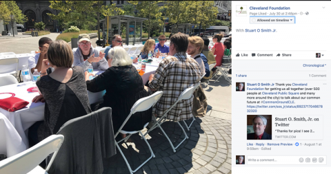 I am in Cleveland Foundation's Common Ground Facebook Photo #18.