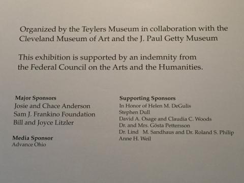 Thank you, sponsors and organizers of Michelangelo: Mind of the Master