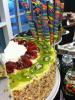 Strawberry-kiwi cheesecake