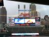 A view of the scoreboard from the Collection Auto Club