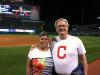 Julie and Stuart on the field before the fireworks